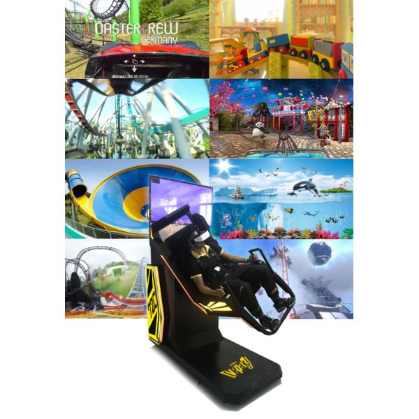 Deepoon Glasses 360° Rotation Virtual Reality Simulator Roller Coaster Games
