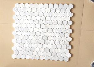 Buy cheap Hexagonal Honed Stone Mosaic Tile Marble Stone Chip 12"X12" Size product