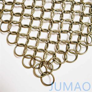 Buy cheap Exterior Bronze Ring Mesh Curtain Chainmail 18mm High Strenth product