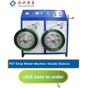 Strapping Band Winding Machine Semi Automatic Double Station
