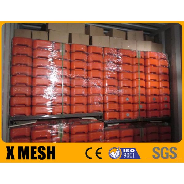 Hot Galvanized 60x150mm 3.2mm Temporary Metal Fence Panels With Pvc Feet