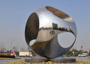 Buy cheap Large Size Outdoor Sphere Sculpture Stainless Steel For Public Roundabout product
