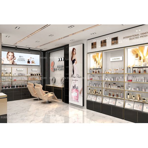 Les Classiques Black Series Cosmetic Display Case - Black & Gold