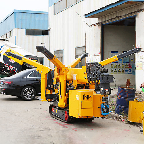 3 Ton Assembly Wireless Remote Control Elevator Crawler Cranes 12v 45AH Spider Crane