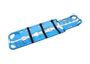 Blue X-ray Allowed Plastic Scoop Stretcher For Sports Ground Rescue