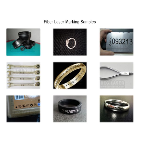 CE 50W 0.15mm Portable Laser Marking Machine For Metal QR Code