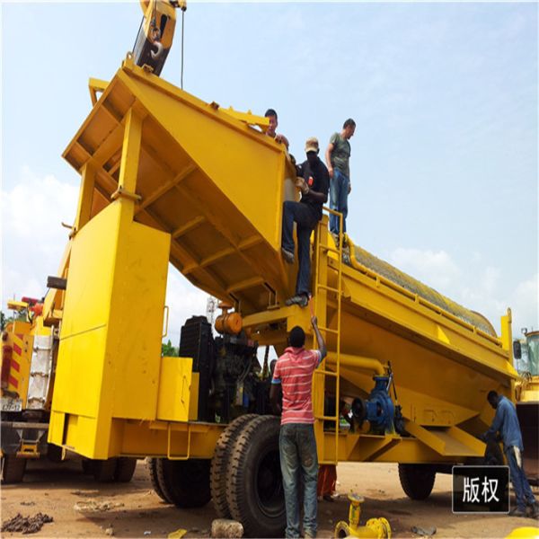 best price used automatic gold panning machine small gold trommel screen for sale in china