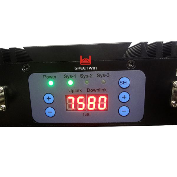 Uninterrupted GSM DCS 3G 3 Band Mobile Signal Repeater For Hotel