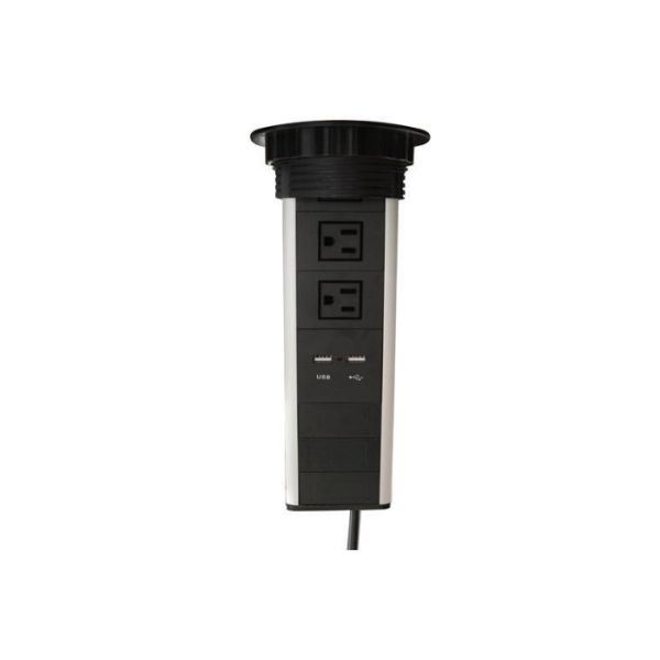 Integrated Kitchen Pop Up Power Sockets 110 Voltage Rohs Certificate With Usb Charging