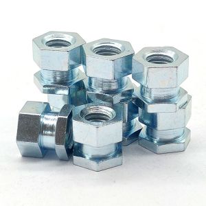 Buy cheap Customized Zinc Plated Nuts Electroplated Hexagon Head Nut Blue White product