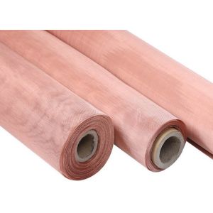 Rustproof Pure Copper Woven Wire Mesh Screen High Electrical Conductivity