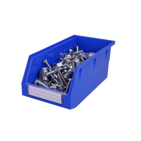 Plastic Storage Organizer Box Customized Color Hanging Bins for Shelf Picking Bins