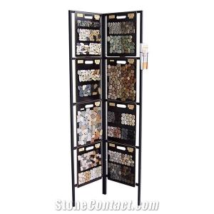 Buy cheap Quartz Stone Mosaic Tile Sample Display Rack Marble Display Stand product