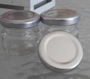 Buy cheap 30ml honey glass Jar with silver cap product