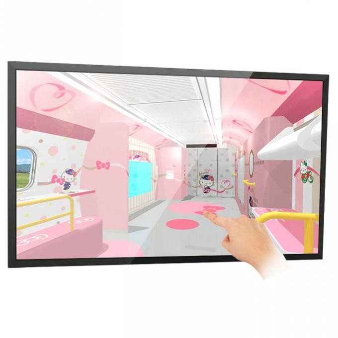 65 Inch High Brightness Window Displays Outdoor Wall Mounted With Anti-glare Glass