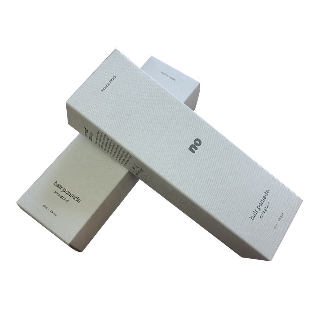 Facial Cleanser Essence Liquid Packaging White Embossing Paper Boxes With Foil Stamping Skincare Box For Cosmetic Perfume