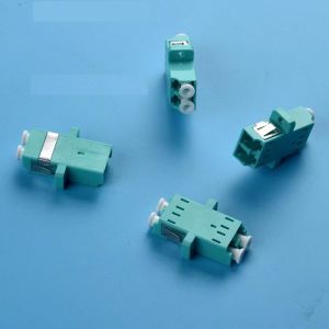 SM MM Fiber Optic Adapter LC Duplex Adapter With Flange