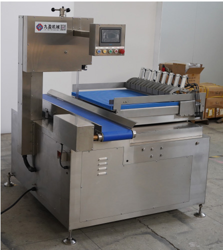 Auto High Speed Meat Double Band Saw Cutting Machine With Intelligent User Interface