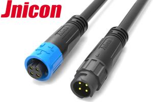 China Jnicon Bayonet Waterproof LED Connectors , 4 Pin Male Female AC Cable Connectors on sale