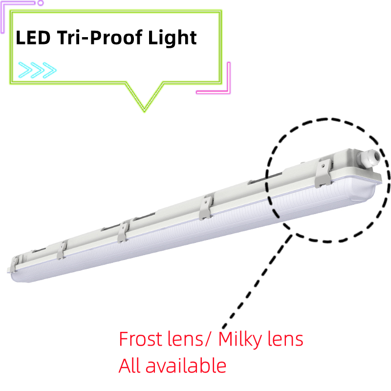 AC 220V ±10% IP67 Waterproof Plastic LED Tri-proof Light Fixture 45W for Corridor