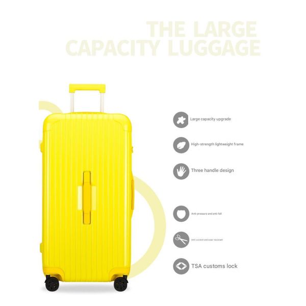 9014 Thickened ABS+PC Suitcase with TSA Lock and Aluminum-Magnesium Frame for Secure Travel