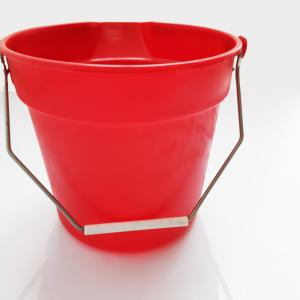 Buy cheap Heavy Duty Resistant Red Large Round Plastic Buckets With Handle product