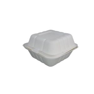 Sugarcane Bagasse Biodegradable Clamshell Food Containers 9'' X 7''
