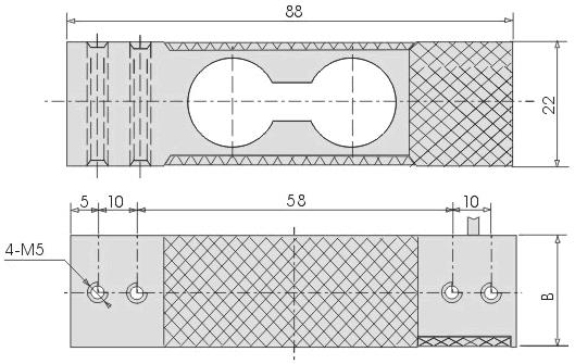 Small Load Cell For Weighing Scale 3kg-100kg Capacity IP66 Water Protection