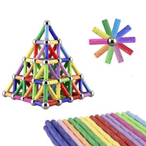 China Kellin Magnetic Toys 130 Pieces - Magnetic Building Sticks Building Blocks Set Educational Toys Magnetic Blocks Sticks on sale