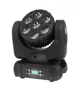 7x12w RGBW 4in1 DMX/Sound Control Cree LED Beam Moving Head Light