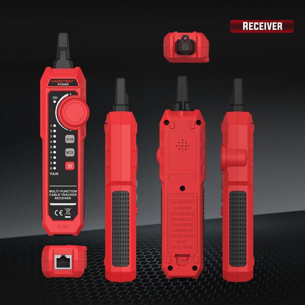 HT800 Network Cable Tester with PoE Detection & RJ45 Wire Mapping