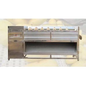 Full Automatic 800kgh Potato Washing Peeling Selecting and Cutting Line