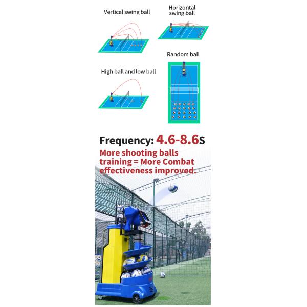 Siboasi DC 12V Volleyball Shooting Machine Volleyball Training Equipment For Academy