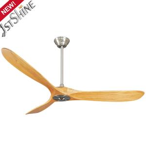 China Remote Control Decorative 60 Inch Ceiling Fan Wood Design For Bedroom on sale