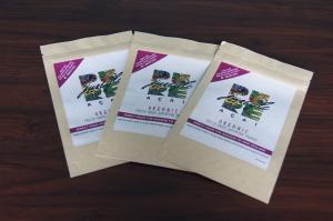 Buy cheap Custom Kraft Paper Tea Bags Packaging Good Printing with Zipper product