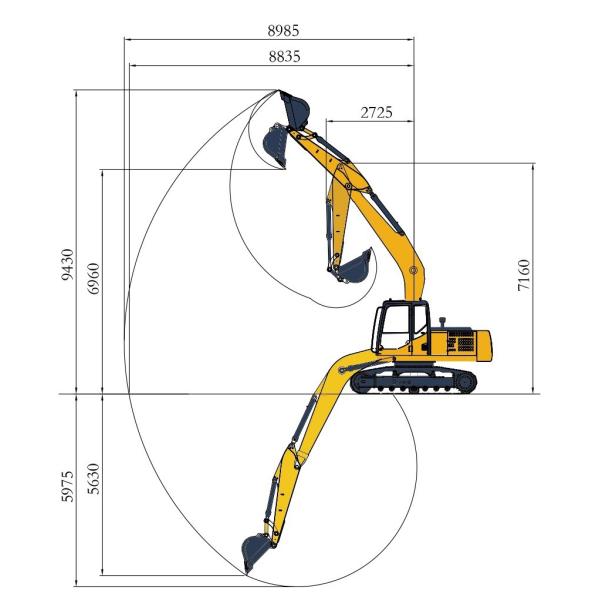 commercial construction sites Crawler Excavator H180 With CUMMINS Engine
