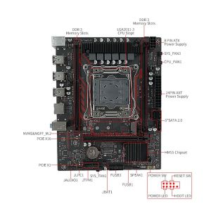 Buy cheap X99-P32 V1.1 X99 Motherboard XEON ddr3 LGA 2011-3 For Xeon 2680V3 CPU 16GB DDR4 M-ATX NVME M.2 supported product