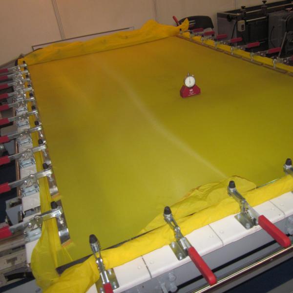 Heat Resistant Polyester Screen Printing Mesh , Plain Woven Polyester Mesh Fabric