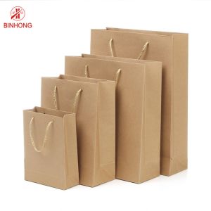 Buy cheap Eco Friendly 110gsm 16x6x12'' Recycled Kraft Bags product
