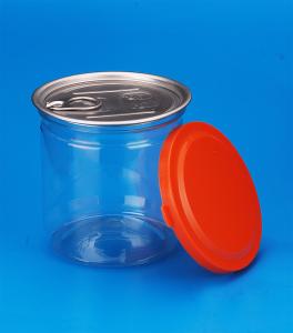 Buy cheap airtight peanut 83mm 360ml Round Plastic Food Containers With Lid product