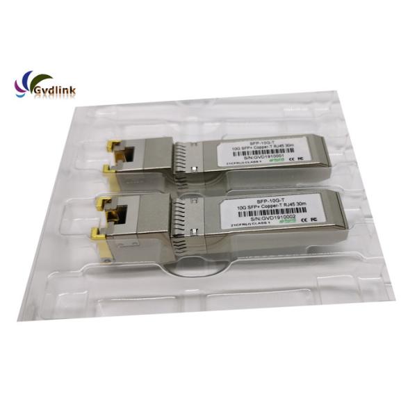 China 30m 10GBASE-T Copper SFP+ RJ45 Transceiver on sale