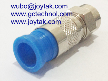 F Compression Connector for RG59 Coaxial Cable indoor and outdoor CATV cable