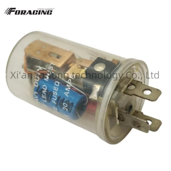 Standard OE NO. 12V Electronic Flasher Relay for LED Lights 3 Pins Ground Wire Plastic-Relay Box Long-lasting Performance