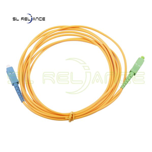 SC/APC-SC/UPC FTTB Simplex Fiber Optic Patch Cord Indoor SM Sc Fiber Jumpers