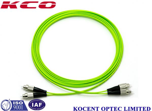 Quality FC-FC OM5 Optical Fiber Patch Cable Jumper Cord 100G Multimode 50/125 Lime Green PVC for sale