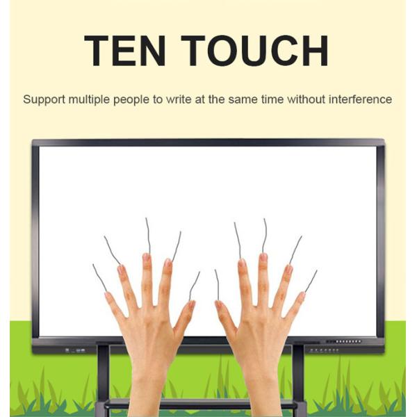 100 Inch Touch Screen Monitor Education Interactive Whiteboard Windows 10 OS