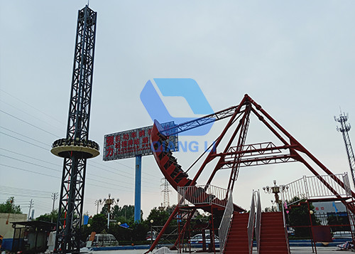 China Custom Amusement Park Equipment Rotary Flying Rotating Swing Tower Ride on sale