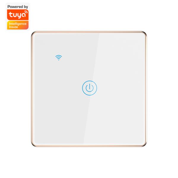 Factory Outlet Tuya Smart WIFI Wall Switch Remote Control 1 Gang Light Switch App&Voice Control Supported