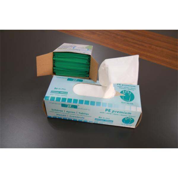 Disposable Plastic Waterproof Aprons , Disposable Catering Aprons Individually Folded