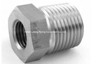 China Stainless Steel NPT Thread Forged Tube Fittings 1/2 Male NPT Metric Reducing Bushing on sale
